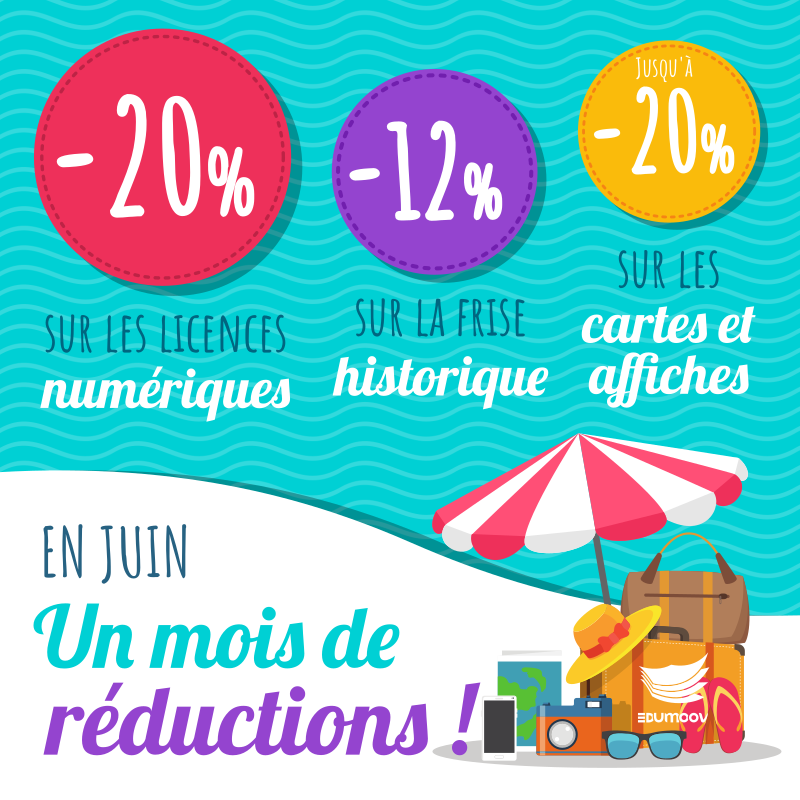 Promotion de juin 2024 : -20% sur les apps, les affiches et les cartes ! -12% sur la frise