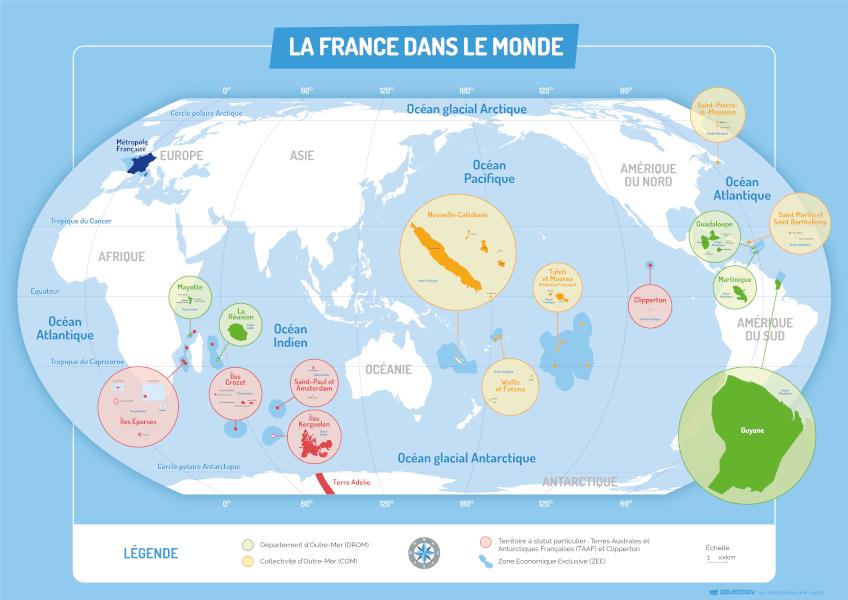 Carte France geante politique  Cartes France et monde géantes