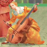 Une musicienne de cour