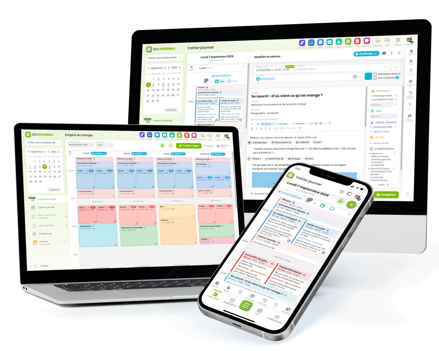 Edujournal sur ordinateur, portable et téléphone