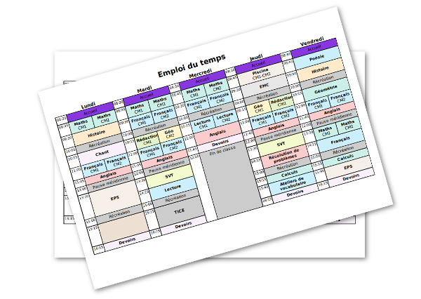 Page d'accueil d'Educartable familles